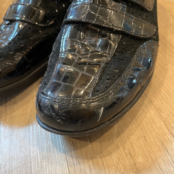 Ara Black Textured Loafers US size 9, Euro 40 - Picture 4 of 16